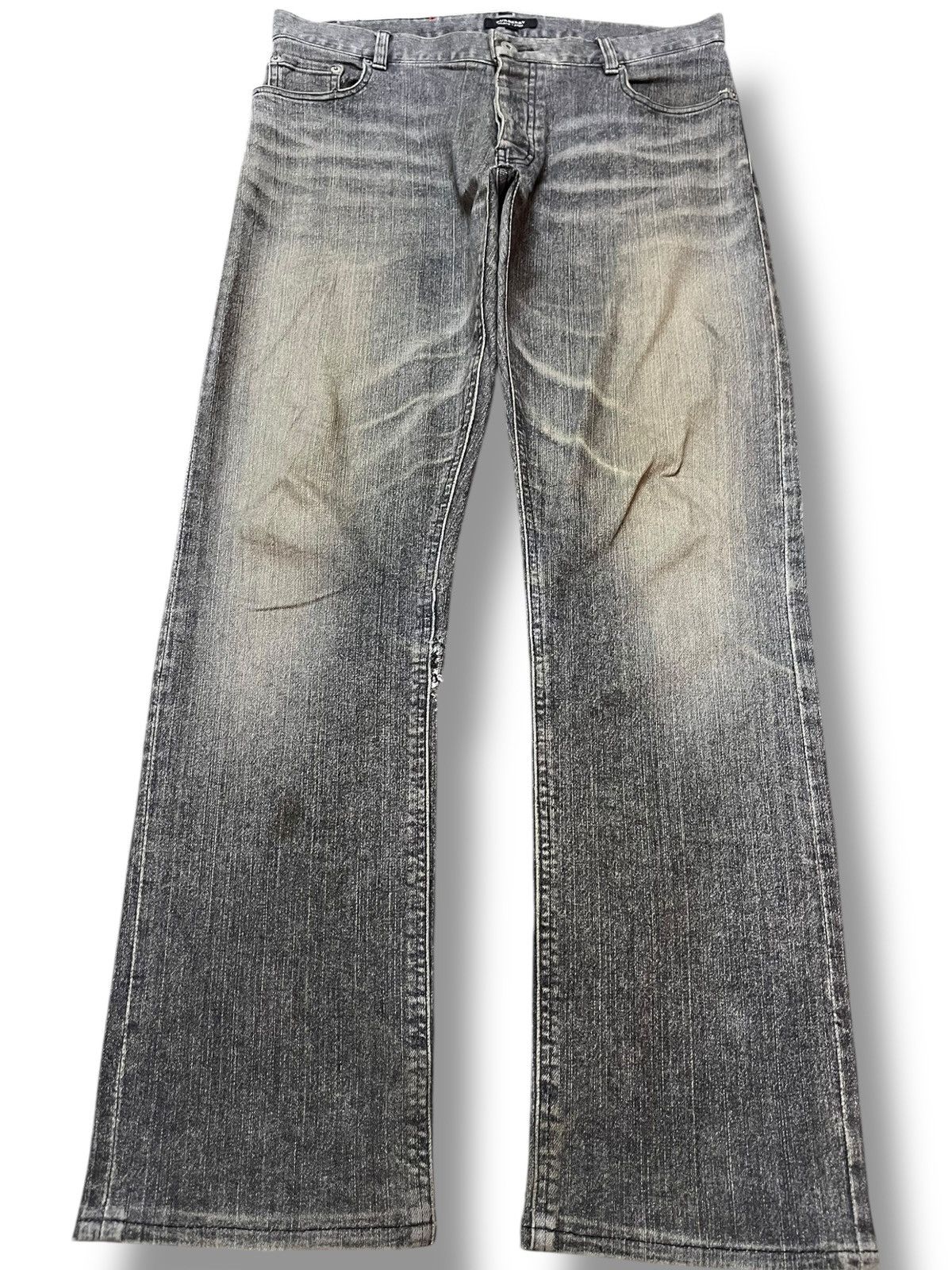Burberry Vintage Burberry Black Label Mudwash Distressed Denim Size US 33 - 1 Thumbnail