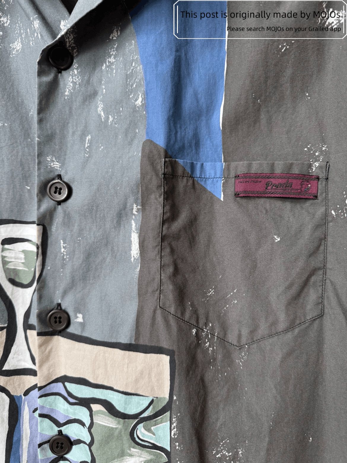 Prada Prada 16SS Painting Shirt Size US M / EU 48-50 / 2 - 4 Thumbnail