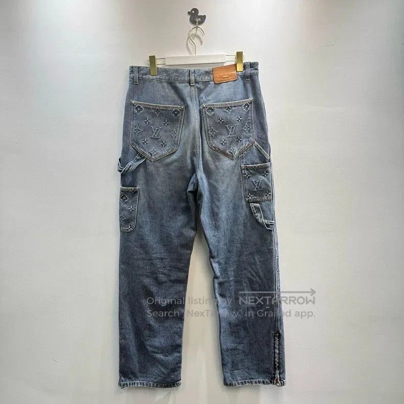 Louis Vuitton LV Louis Vuitton Logo Denim Pants. Size US 30 / EU 46 - 4 Thumbnail