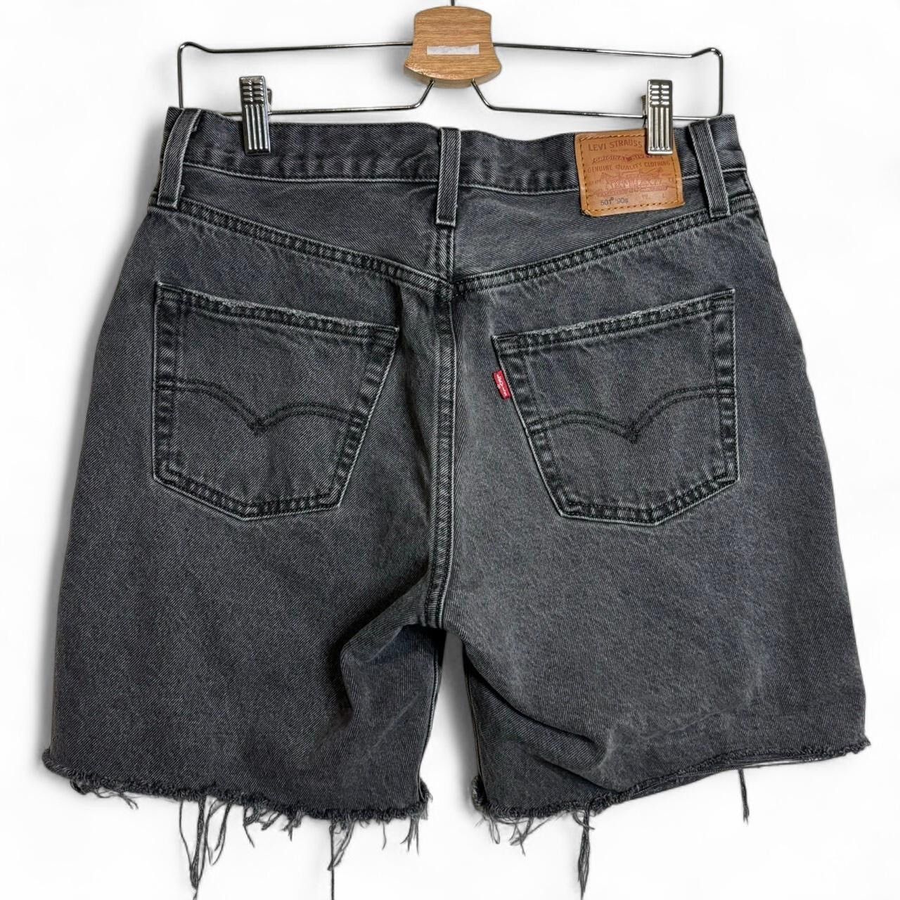 Levi's Vintage Style Levi's 501 Grey Distressed Cutoff Denim Shorts Size US 30 / EU 46 - 4 Thumbnail