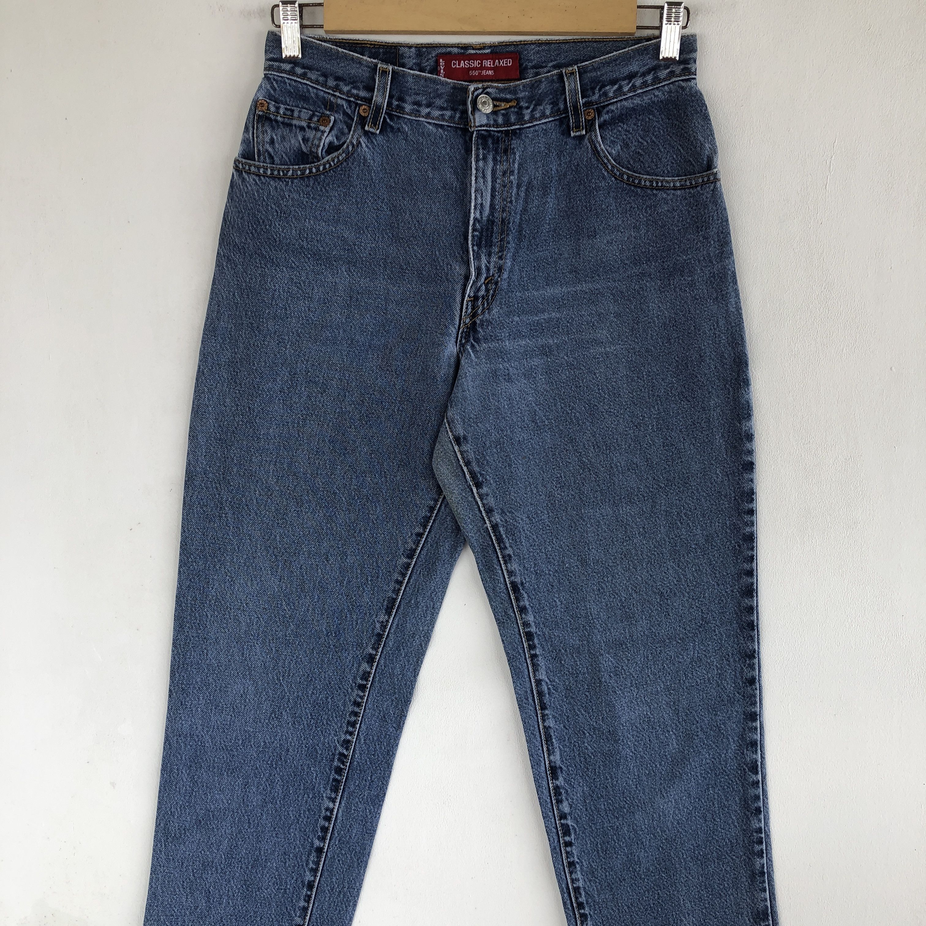 Levi's Vintage Levi's 550 Jeans Baggy Tapered Levis Sun Faded Denim Size 26" / US 2 / IT 38 - 3 Thumbnail