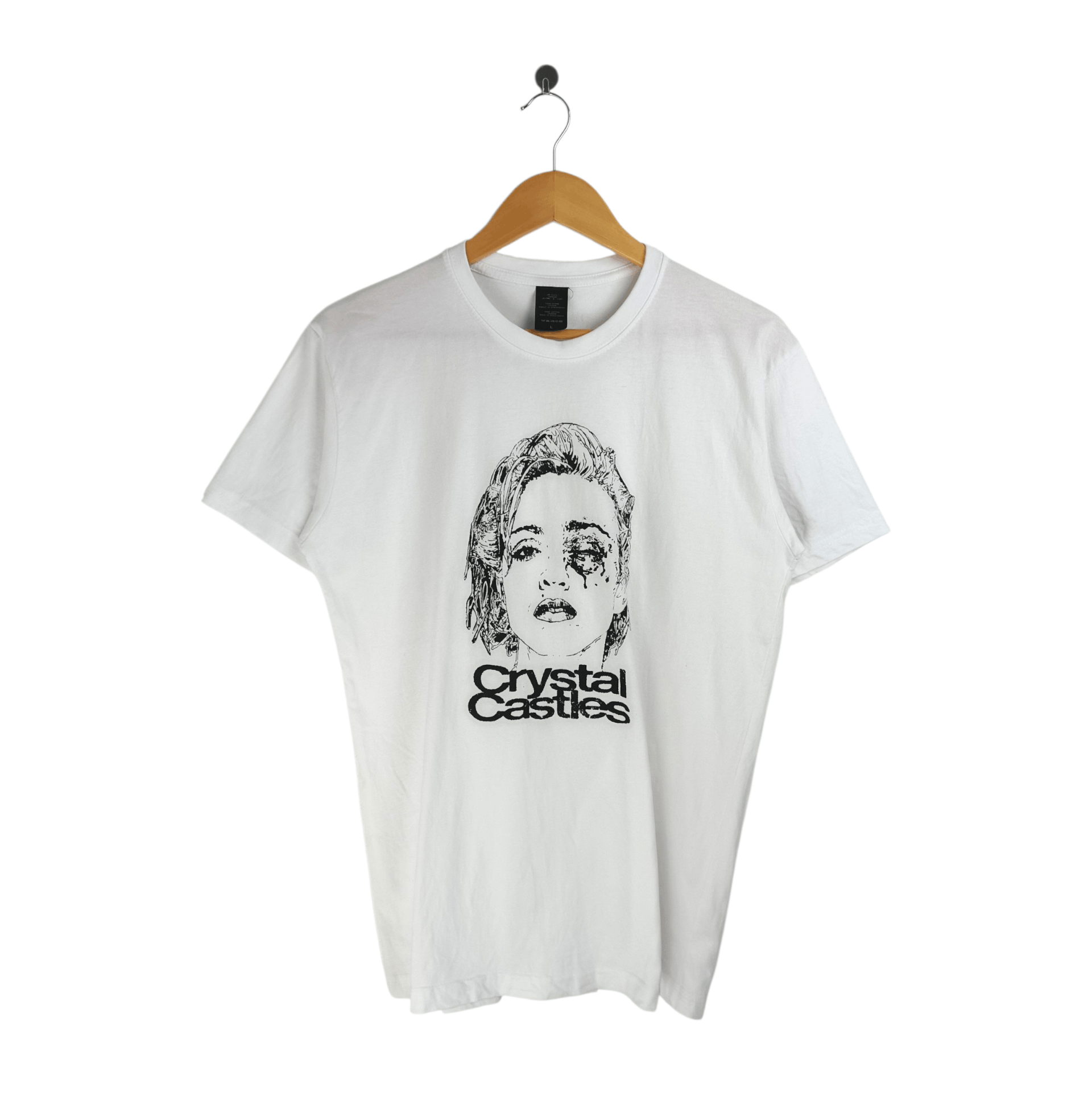 Band Tees × Streetwear × Vintage Crystal Castles Madonna Potrait