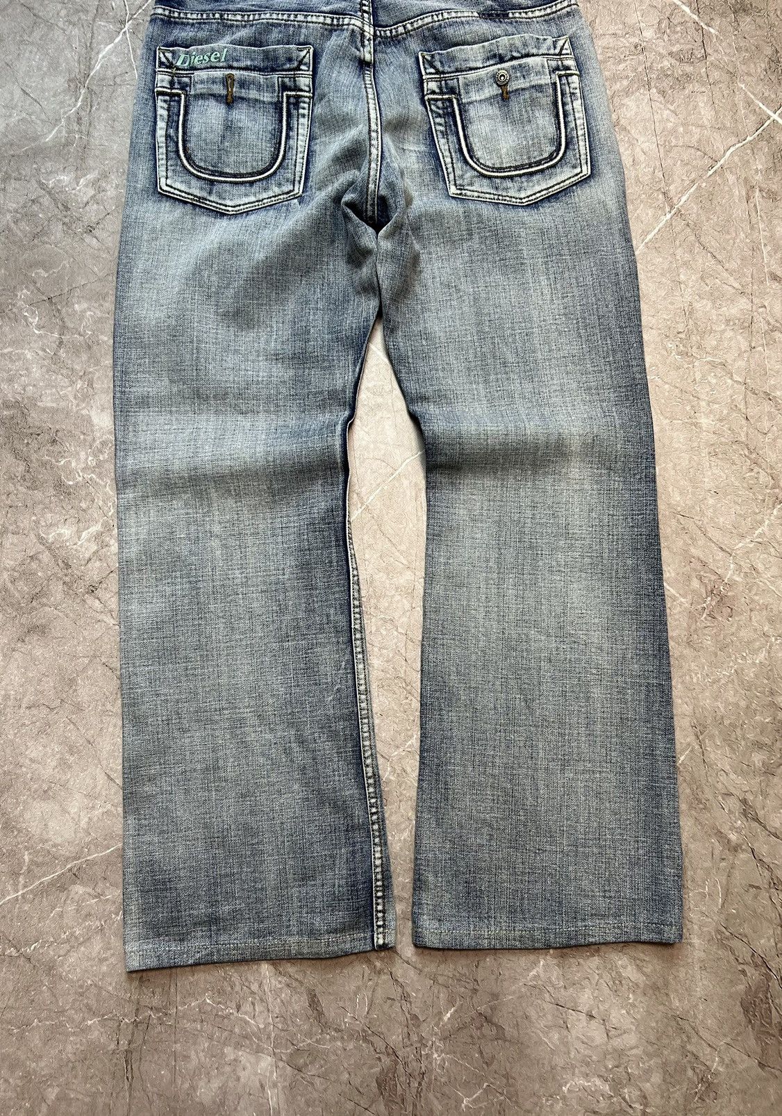 Diesel × Diesel Black Gold Rare Vintage 90s Diesel Industrtry Faded Blue Jeans Size US 36 / EU 52 - 5 Thumbnail