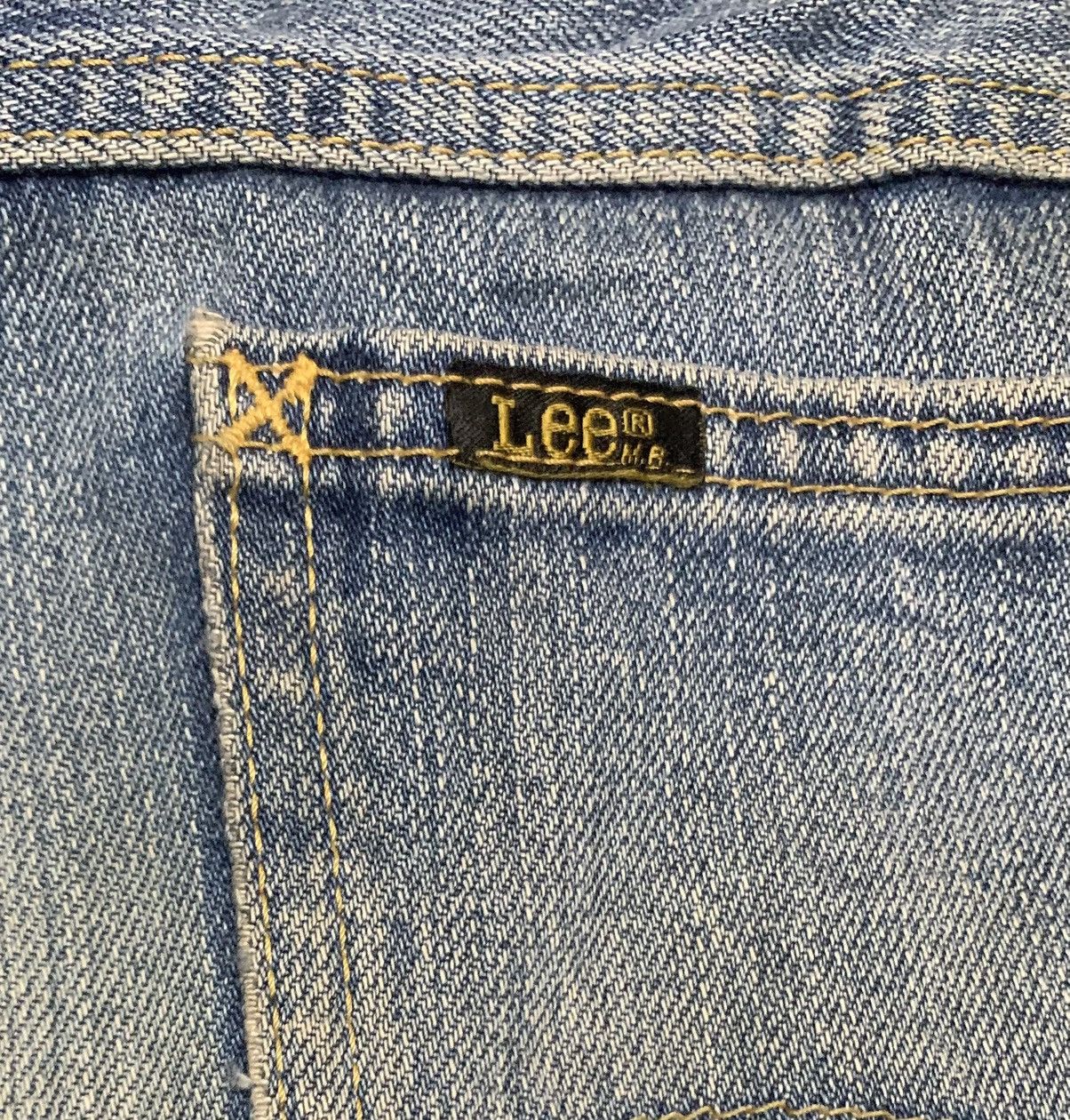 Lee Vintage Lee Rider Faded Blue Baggy Jeans Distressed Size US 33 - 5 Thumbnail