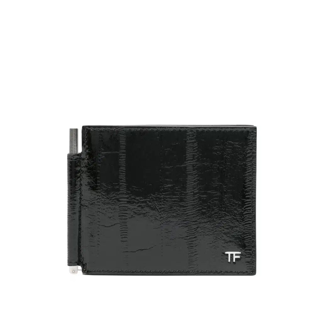 Tom Ford o1loc1c0426 YM231 Size: OS / Patent Leather Wallet in Black Size ONE SIZE - 1 Thumbnail