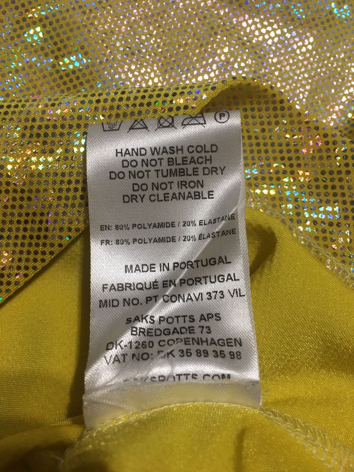 Saks Potts Saks Potts Yellow Citrus Shimmer Vision Dress Size 2/ S Size S / US 4 / IT 40 - 16 Thumbnail