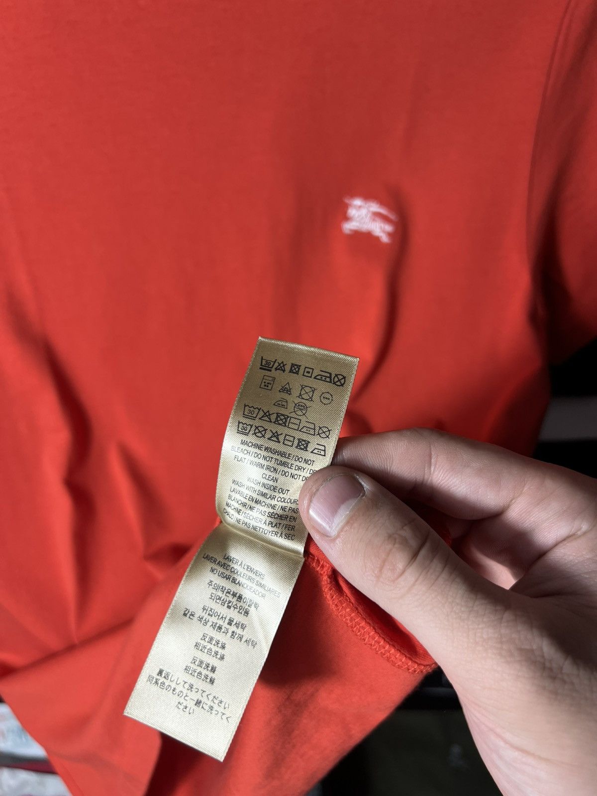 Burberry 👕 Burberry London England Logo T-Shirt — Red — Size S Size US S / EU 44-46 / 1 - 7 Thumbnail
