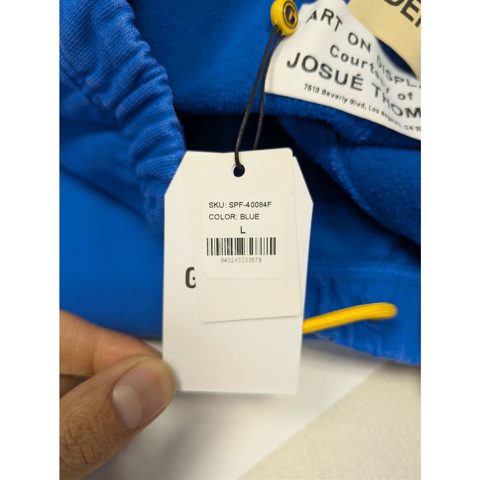 Gallery Dept. o1rshd1 Flared Denim-Panelled Logo-Print Sweatpants in Blue Size US 34 / EU 50 - 20 Thumbnail