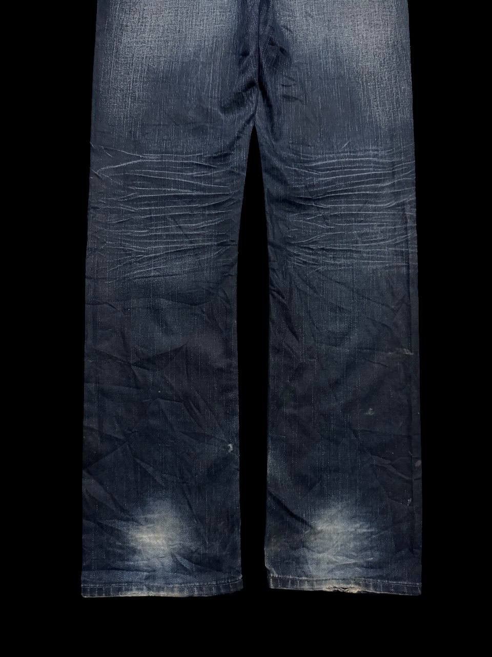 Other SICK Celio 🇯🇵 Insane Mudwash Distressed Whisker Dark Jeans Size US 32 / EU 48 - 24 Thumbnail