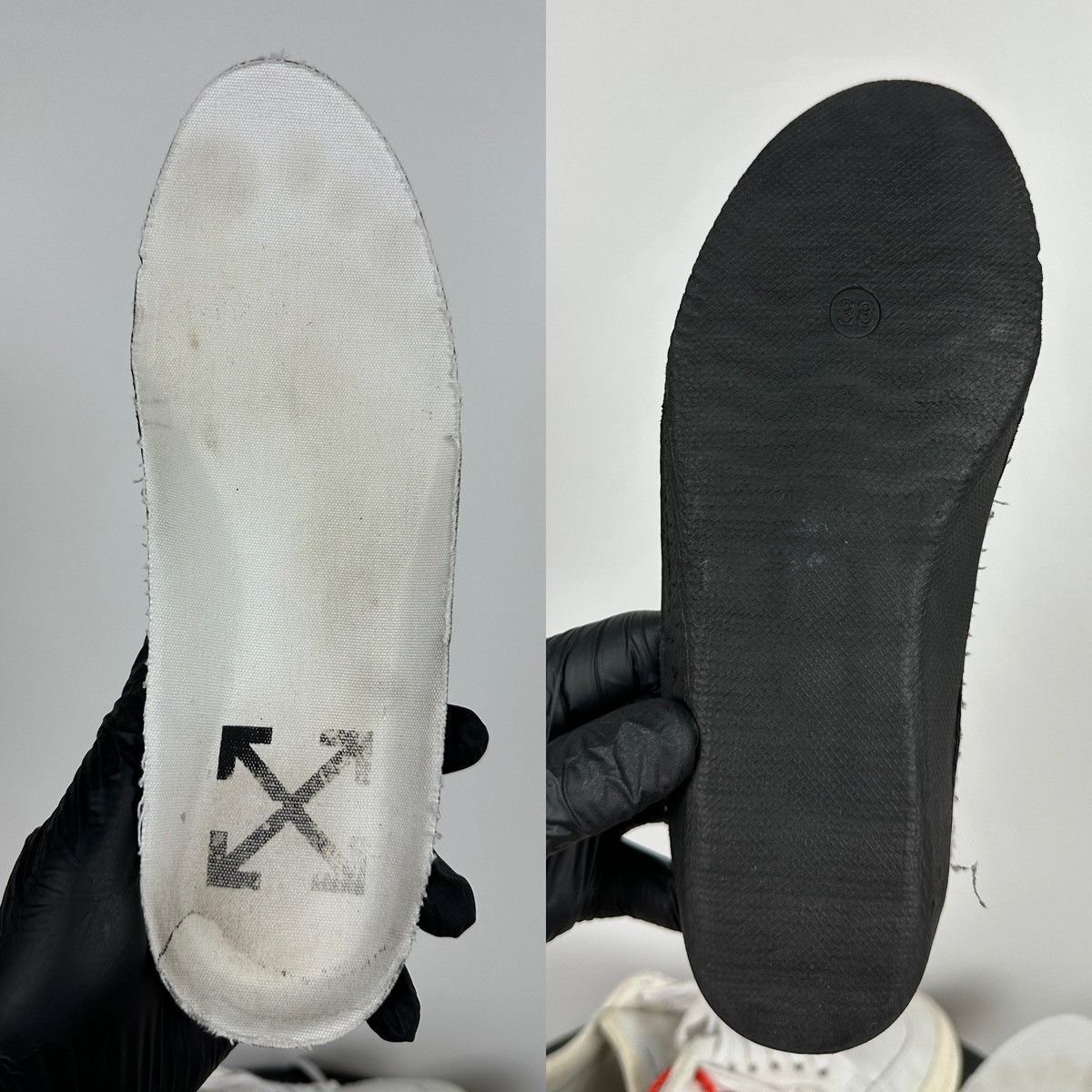 Off-White Off-White Vulcanized Virgil Abloh Low Top Sneakers Size US 8 / IT 38 - 24 Thumbnail