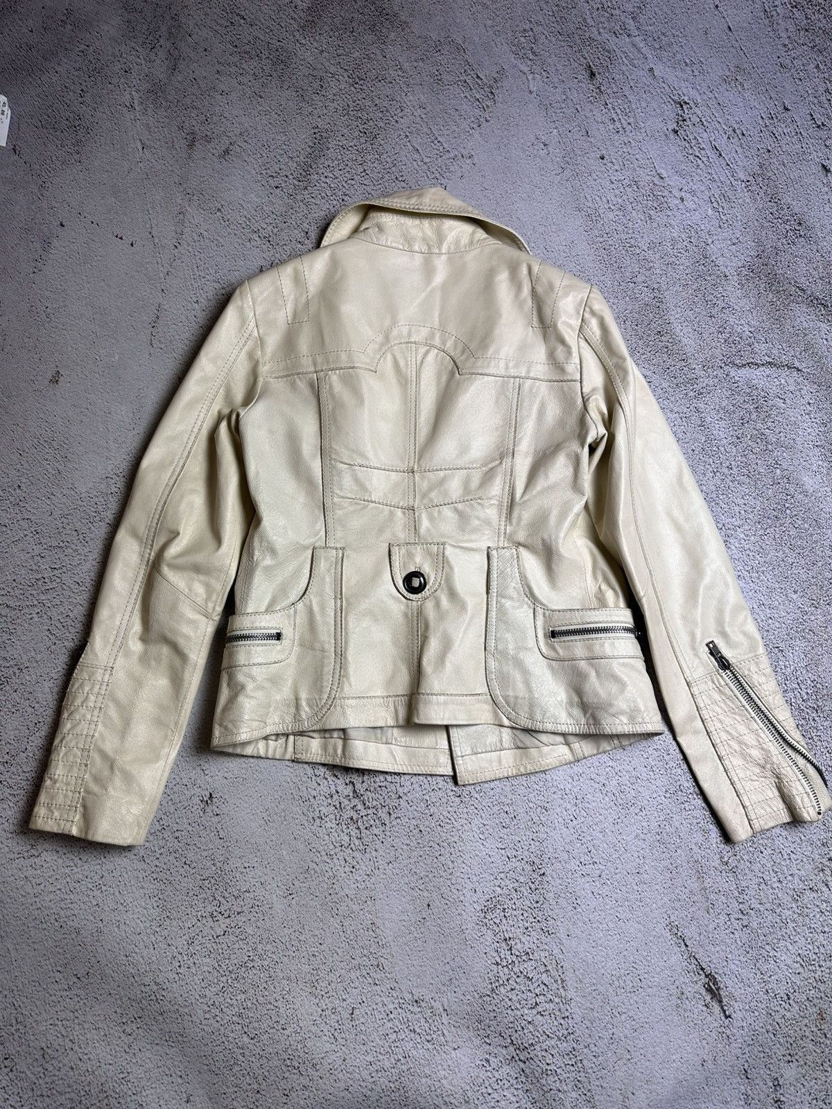 Japanese Brand × Vintage Leather jacket l.g.b japanese goa archive y2k Size M / US 6-8 / IT 42-44 - 3 Thumbnail