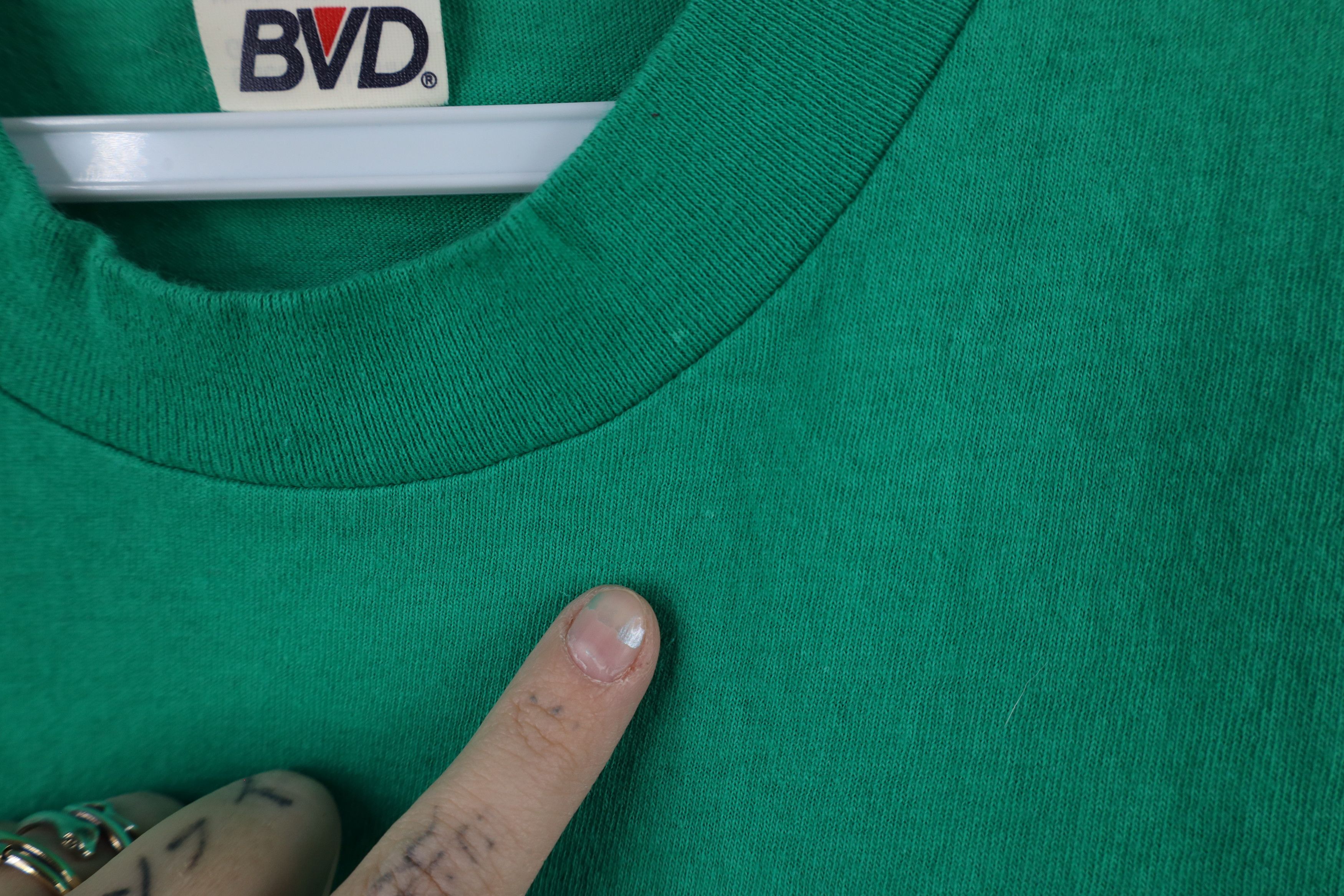 Vintage Vintage 80s 90s Streetwear Cotton T-Shirt Kelly Green USA Size US M / EU 48-50 / 2 - 6 Thumbnail