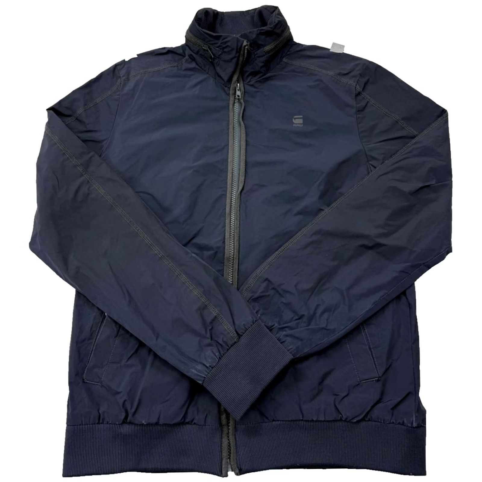 Vintage G-Star Raw Men’s Navy Bomber Jacket Nylon Reflective L Size US L / EU 52-54 / 3 - 2 Thumbnail