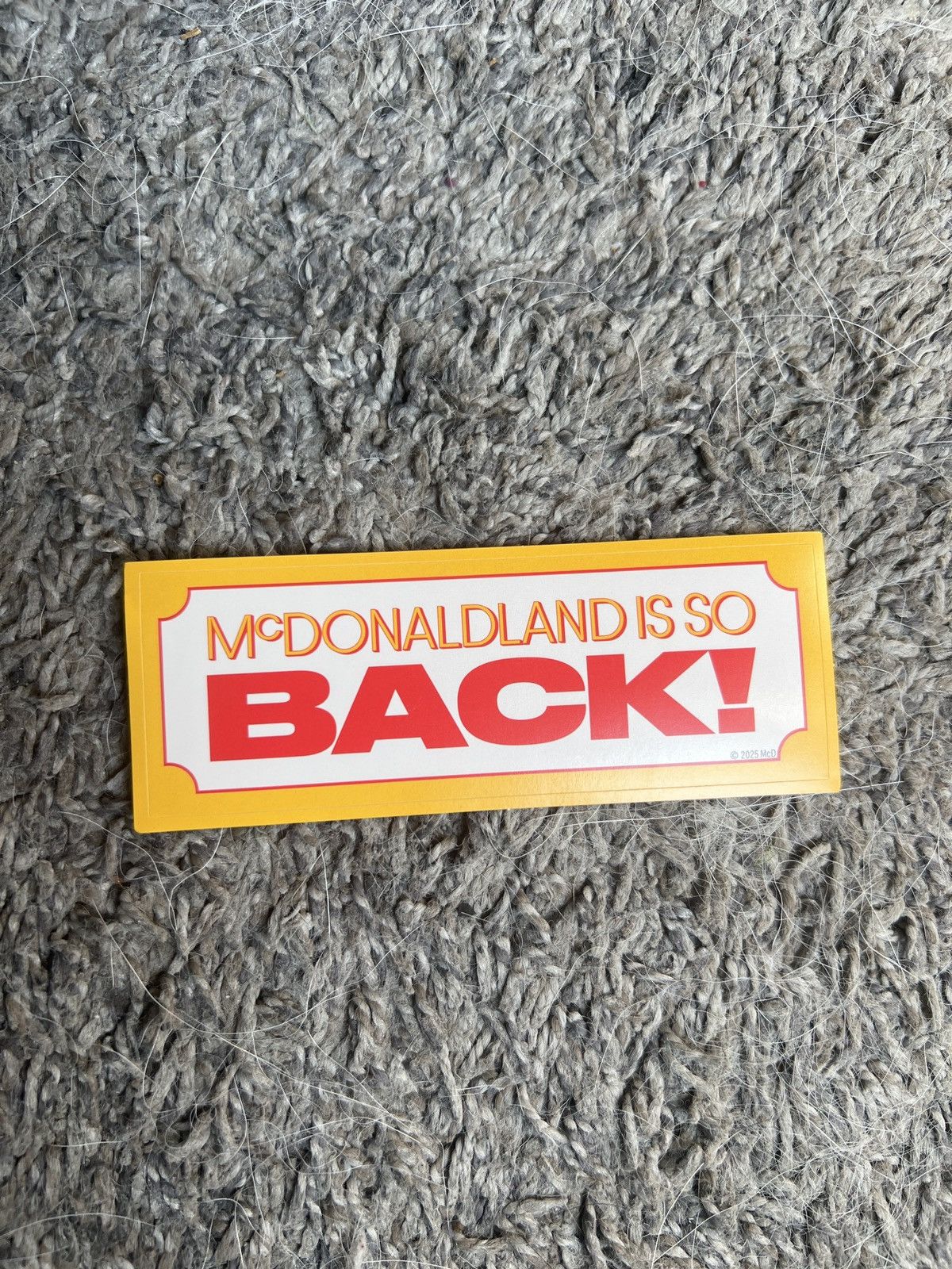 Hypebeast 2025 McDonald’s McDonaldland Is So Back! Sticker Size ONE SIZE - 1 Thumbnail