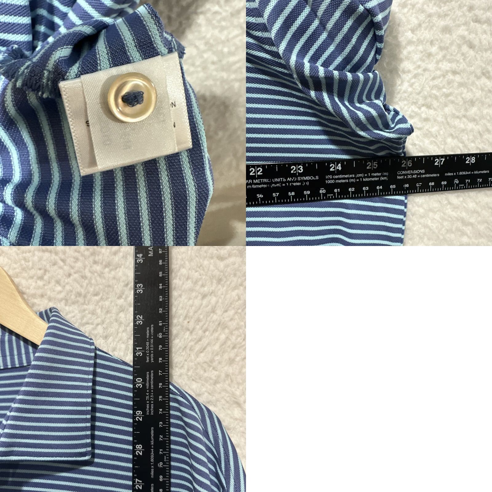 Peter Millar Peter Millar Summer Comfort Golf Polo Shirt Men's XL Embroidered IHG 1914 Blue Striped Polo Shirt Size US XL / EU 56 / 4 - 9 Thumbnail