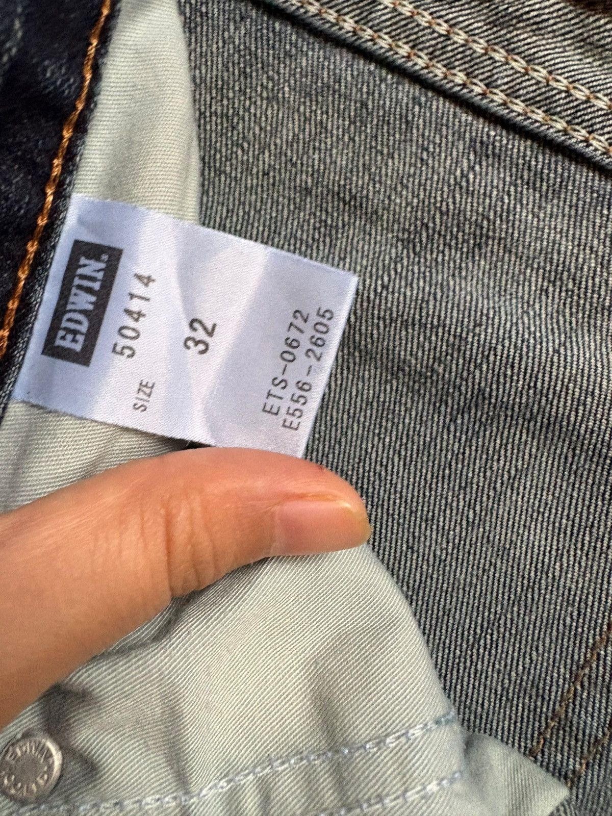 Edwin Vintage Japanese Edwin Mud Wash Loose Jeans Size US 34 / EU 50 - 10 Thumbnail