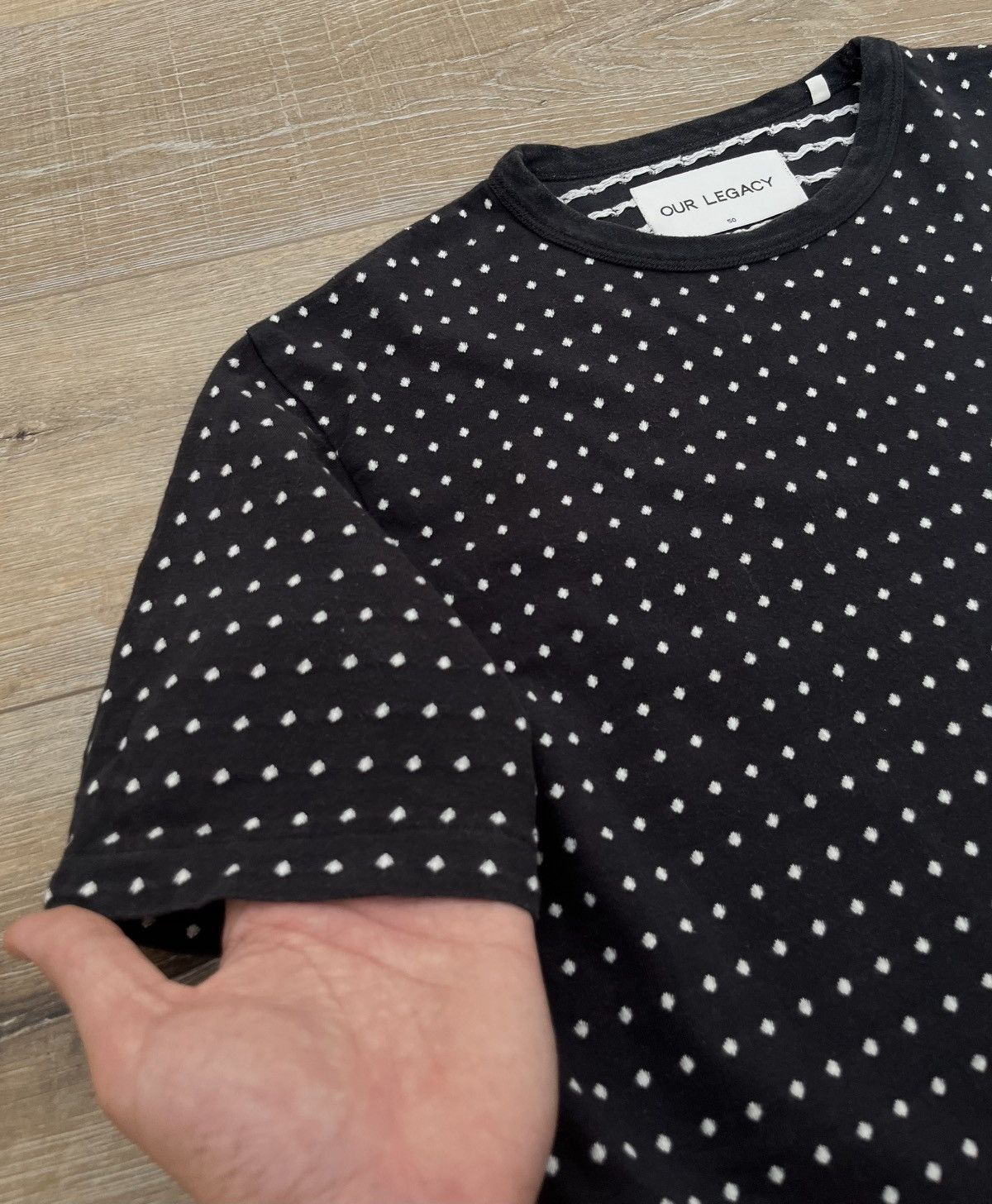 Our Legacy Our Legacy Jacquard Dot T-Shirt Size US L / EU 52-54 / 3 - 3 Thumbnail