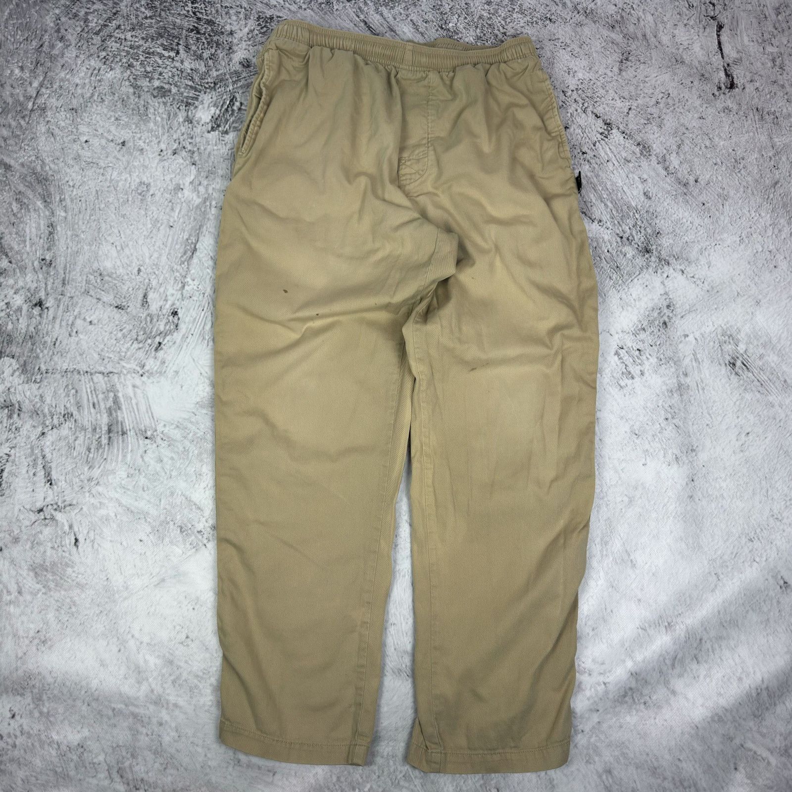 Stussy Stüssy Men's Khaki Straight Leg Classic Compact Pants Small Size US 30 / EU 46 - 2 Thumbnail
