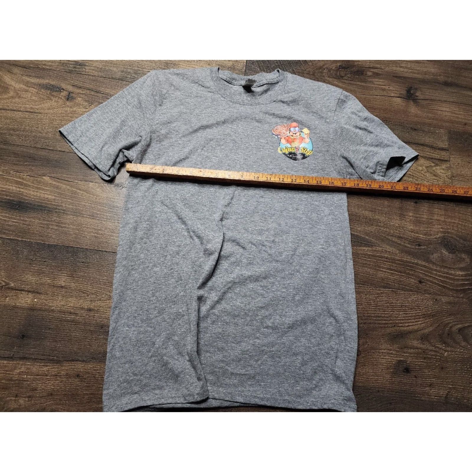 Gildan Gildan Double Sided Cajun T Shirt Gray Mens M Short Sleeve Crew Neck Size US M / EU 48-50 / 2 - 2 Thumbnail