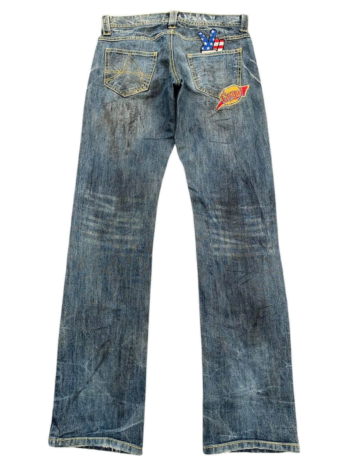 Kapital IN THE ATTIC RUSTY ROCK PUNK DISTRESSED DENIM Size US 32 / EU 48 - 3 Thumbnail