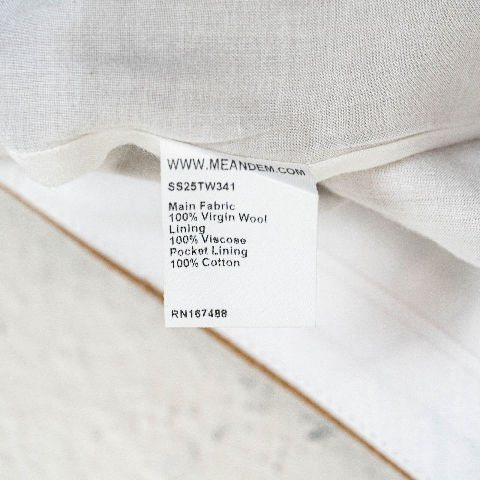 ME+EM ME+EM Pleat Front Trousers Italian wool Tailoring Biscuit 0 Size 25" / US 0 / IT 36 - 5 Thumbnail