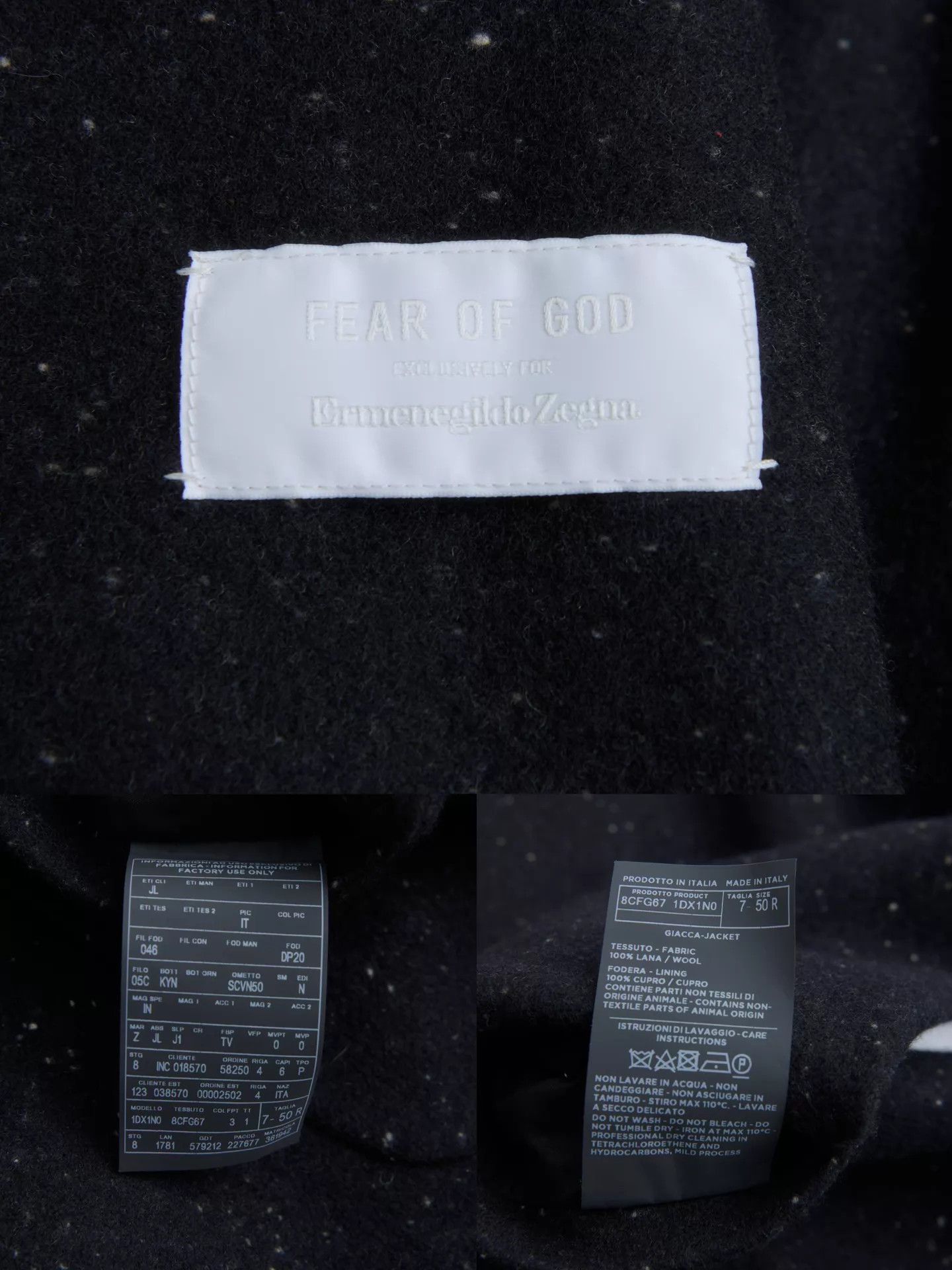 Fear of God Fear of God × Zegna Collarless Wool Blazer Size 50R - 9 Thumbnail