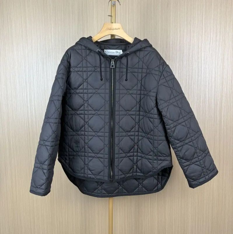 Dior Dior Women's Quilted Black Polyester Jacket 0089 Size M / US 6-8 / IT 42-44 - 1 Thumbnail