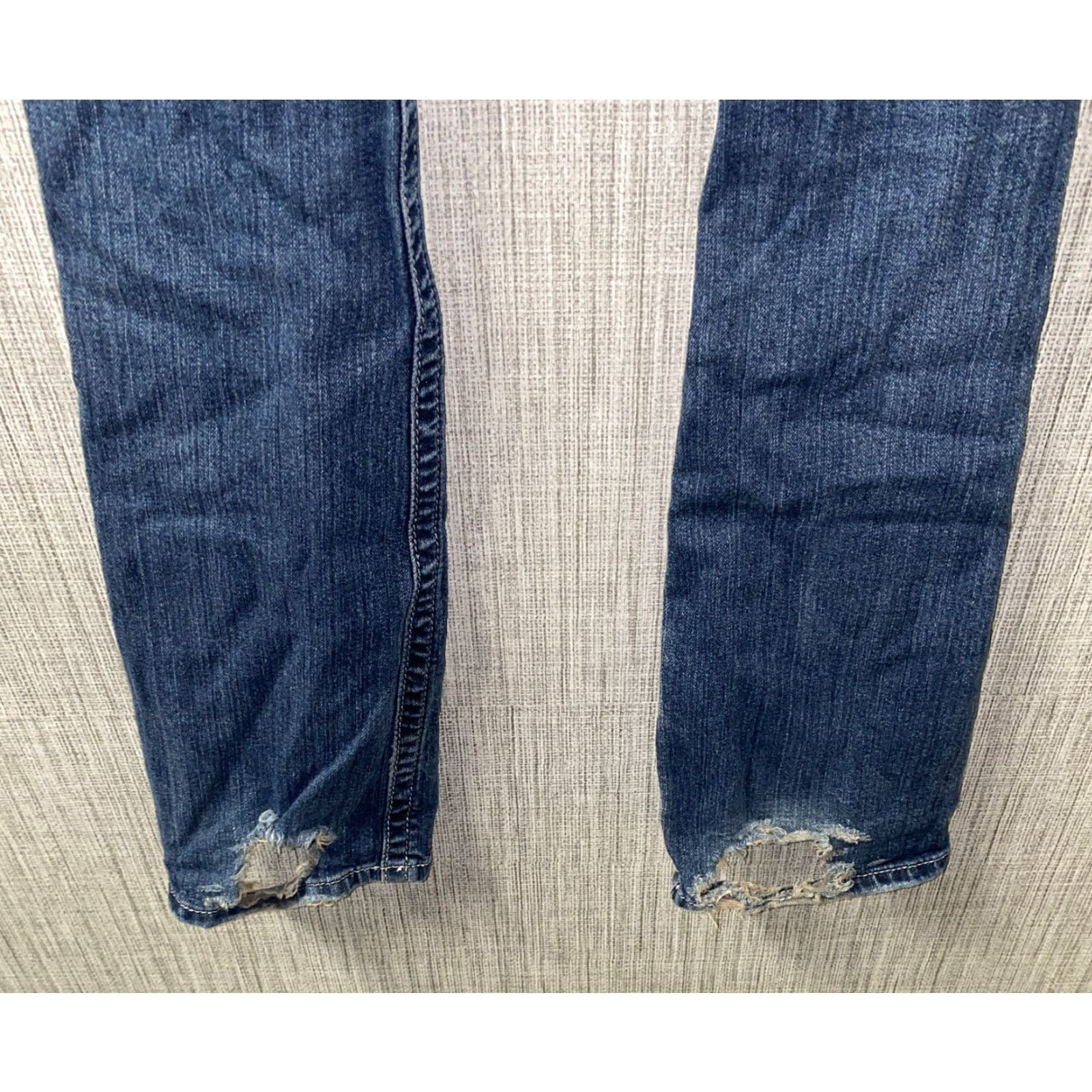 Miss Me Miss Me Jeans Women Bootcut 28 In Waist 33 Inseam Solid Blue Denim Size 28" / US 6 / IT 42 - 6 Thumbnail