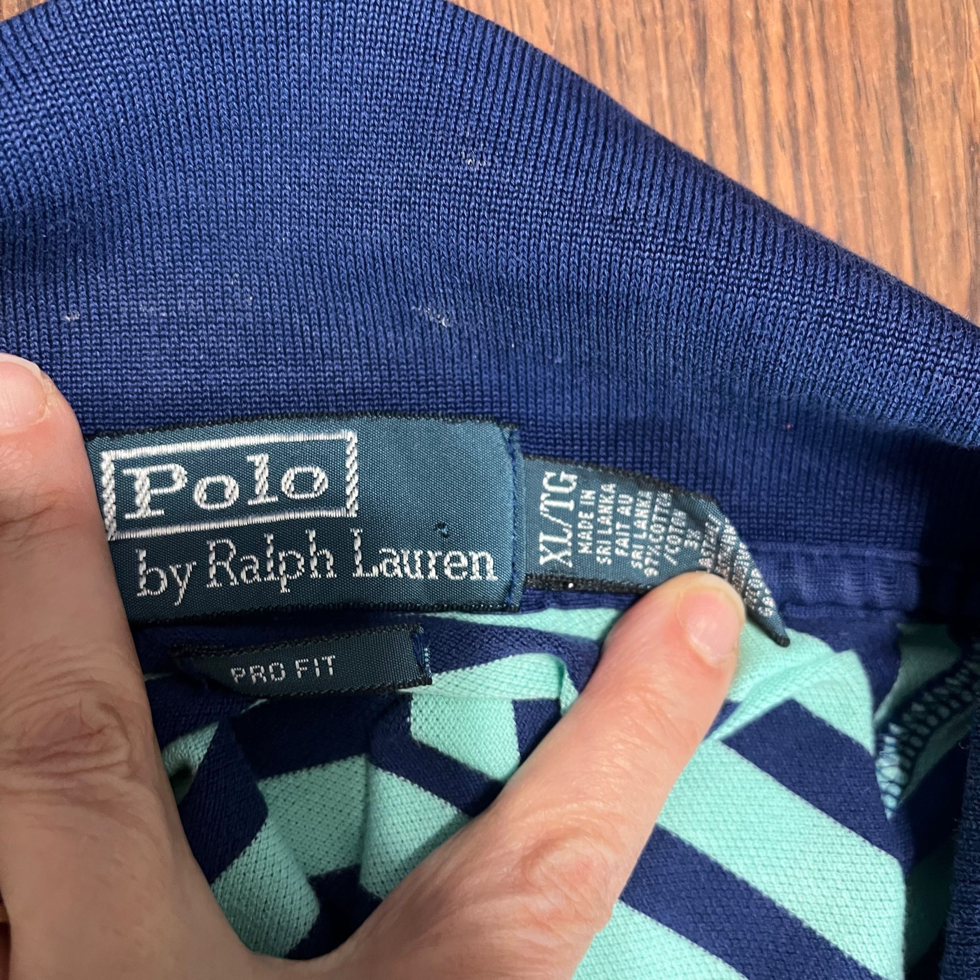 Polo Ralph Lauren Vintage POLO RALPH LAUREN Men's Striped Polo Golf Shirt Size Size US XL / EU 56 / 4 - 5 Thumbnail