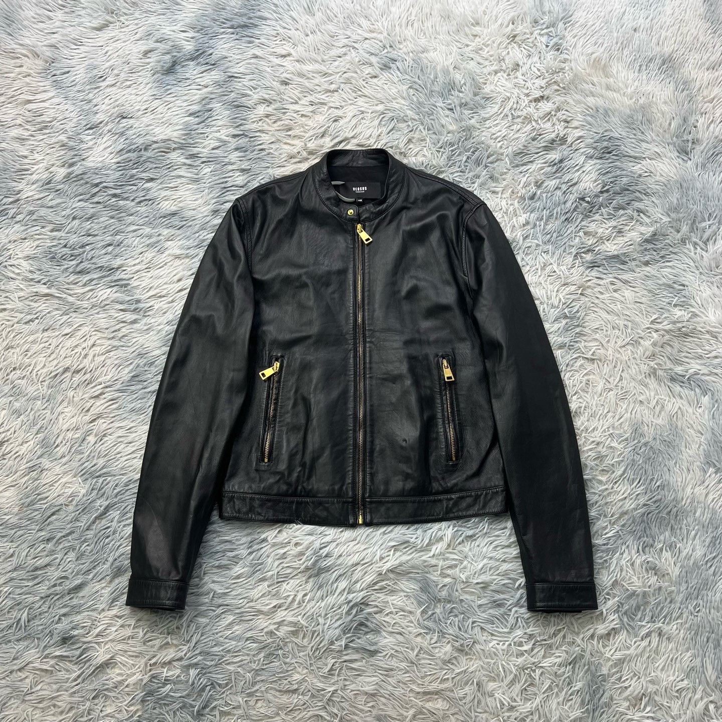 Versace Versace Leather Jacket Size 48 Size US M / EU 48-50 / 2 - 1 Thumbnail