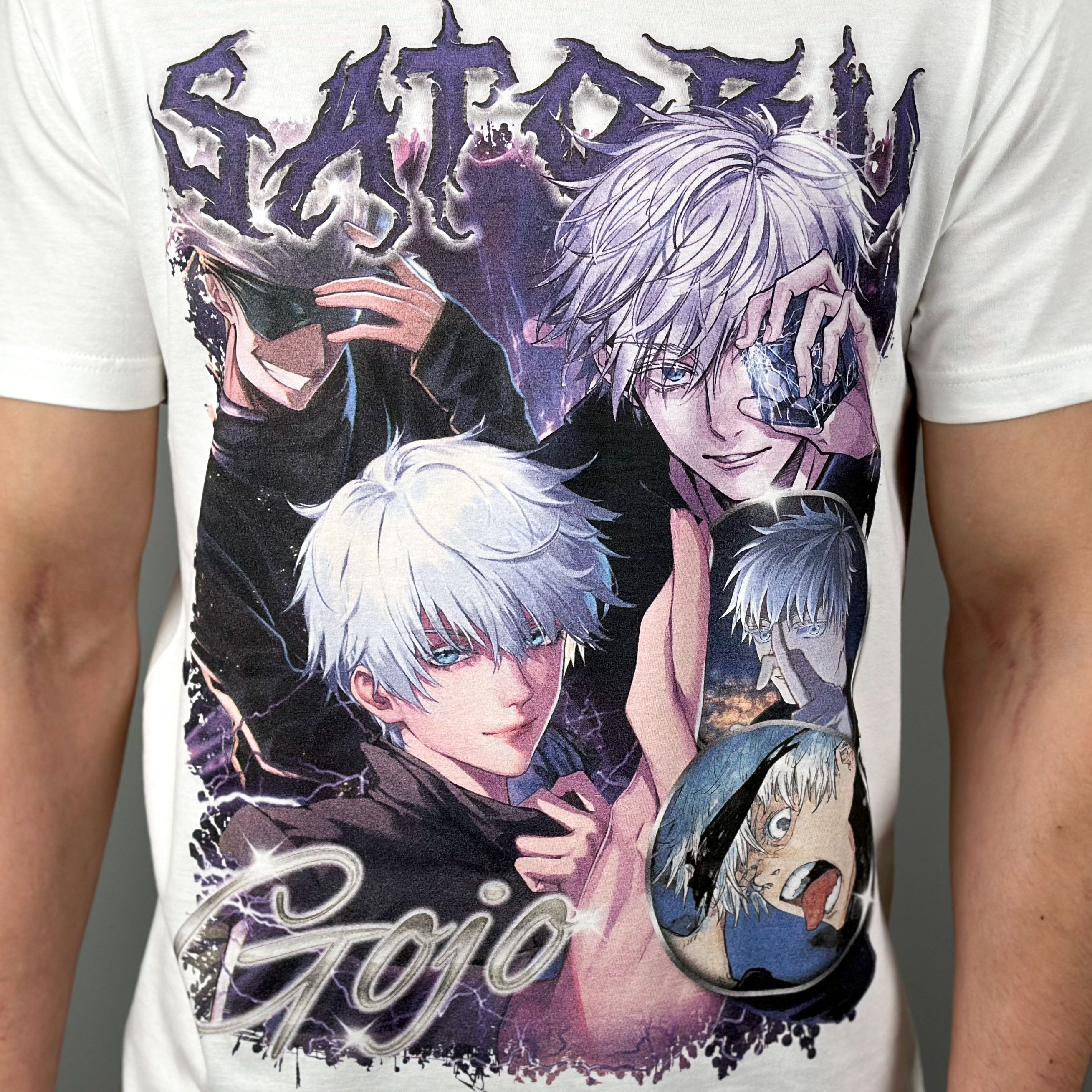 Anime × Japanese Brand × Vintage Satoru Gojo Jujutsu Kaisen Anime Tee T-Shirt Size US XL / EU 56 / 4 - 2 Thumbnail