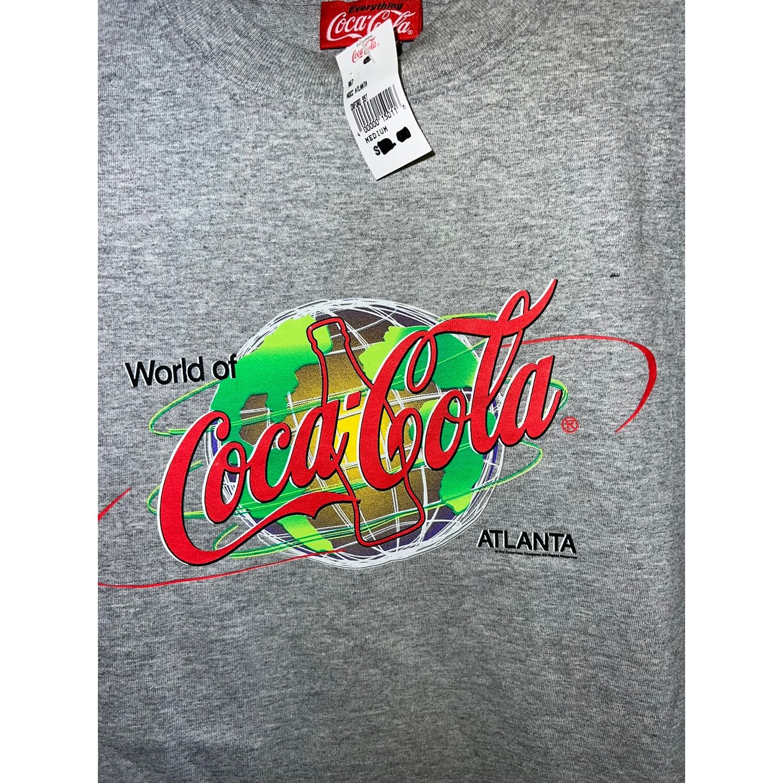 Coca Cola Vintage Coca-Cola Shirt World of Coke Atlanta Gray Tee VTG M Size US M / EU 48-50 / 2 - 4 Thumbnail