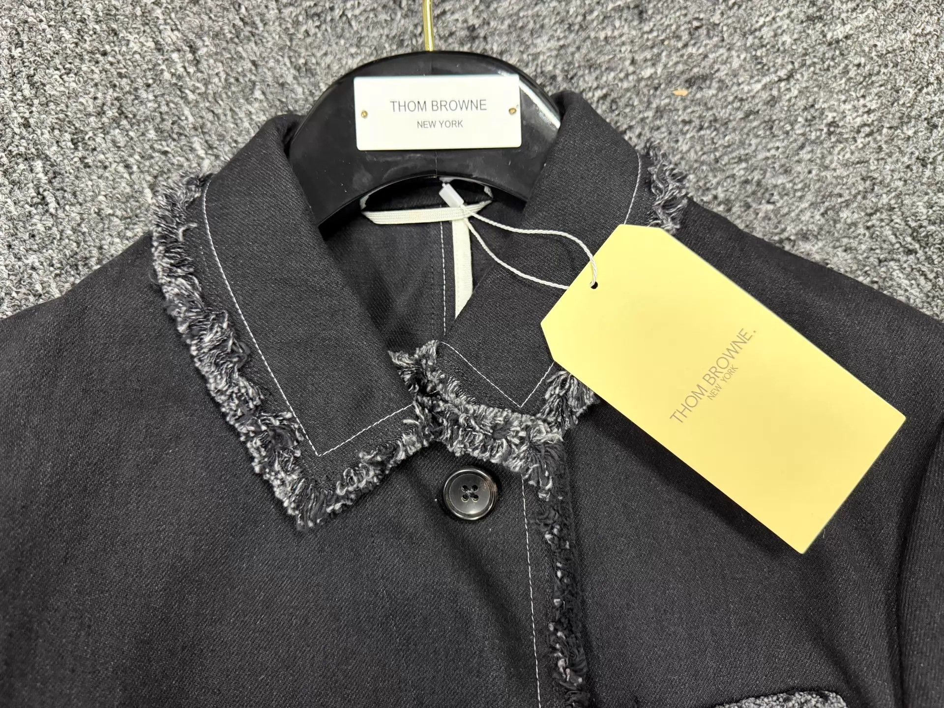 Thom Browne Thom Browne Men's 4-Bar Denim Jacket Black Rare Size US S / EU 44-46 / 1 - 5 Thumbnail