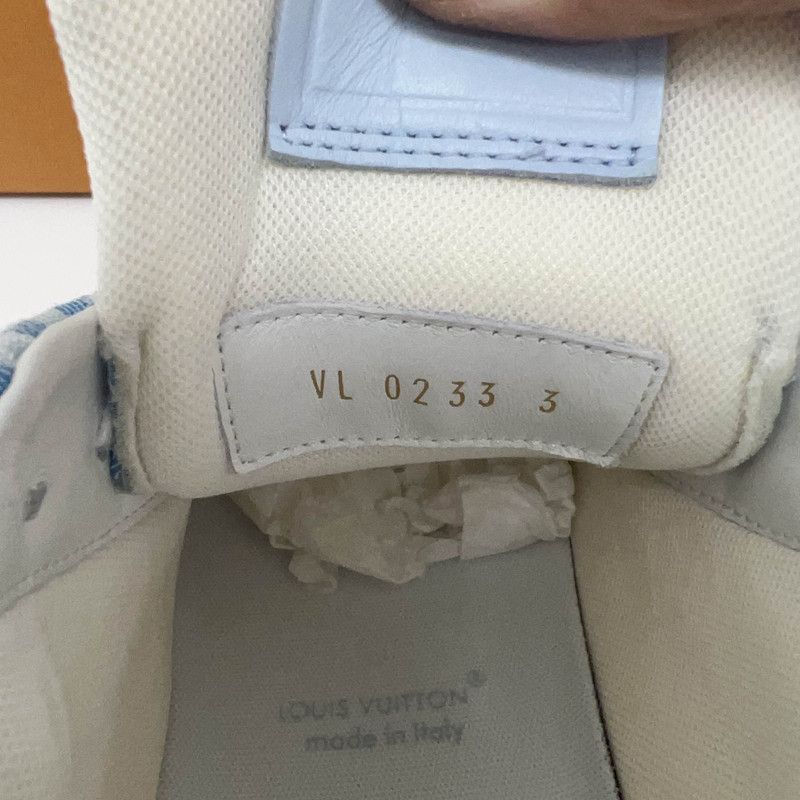 Louis Vuitton Louis Vuitton Trainer Low-Top Sneakers in Blue and White -2 Size US 6.5 / EU 39-40 - 5 Thumbnail