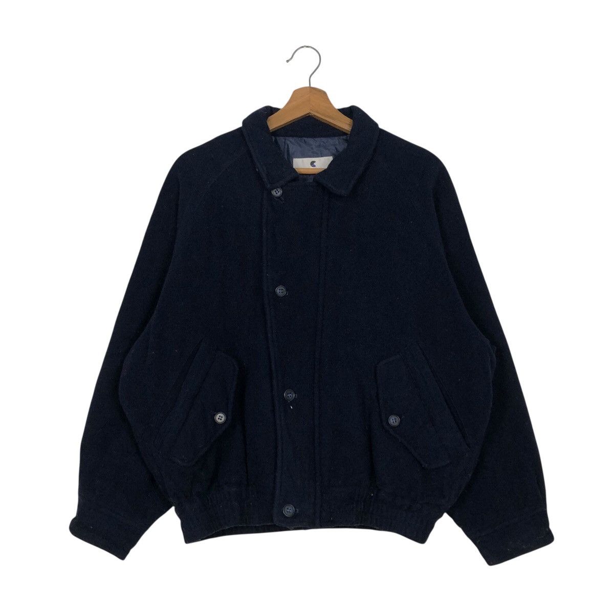 Japanese Brand 📌Vintage Wool Bomber Jacket Cittafascino Issey Miyake Size US M / EU 48-50 / 2 - 3 Thumbnail