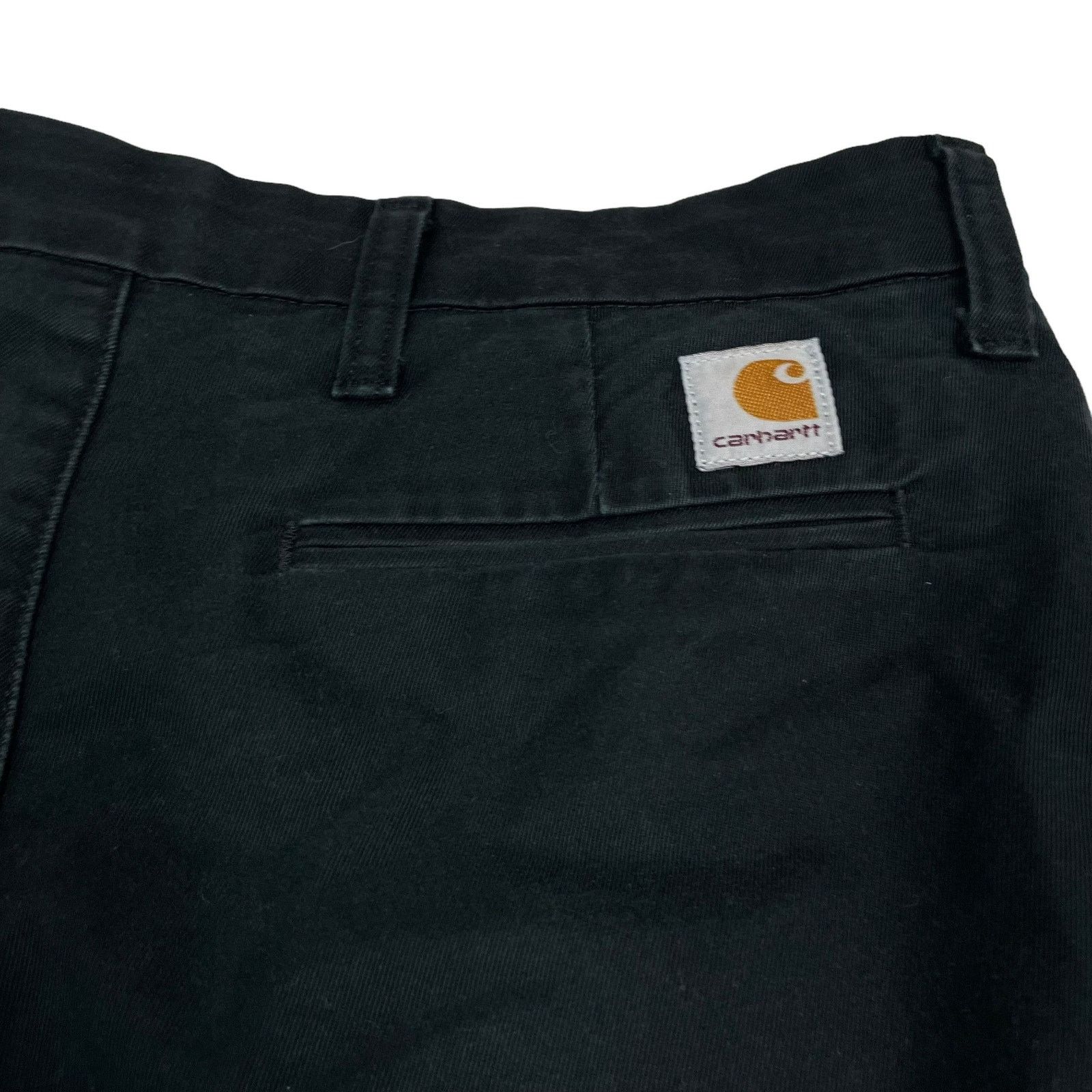 Carhartt Carhartt WIP Men's Black High-Rise Straight Leg Pants 31x34 Size US 31 - 3 Thumbnail