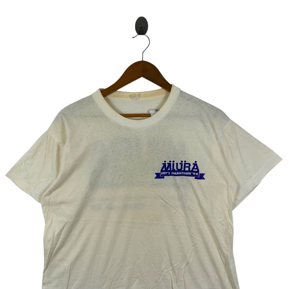 Vintage Vintage 90s MIURA INT’L Marathon 1996 Honolulu Tshirt Size US M / EU 48-50 / 2 - 4 Thumbnail