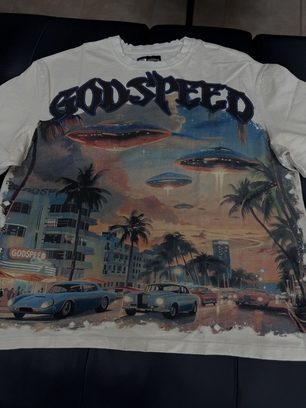 Godspeed Godspeed UFO Miami Tee Shirt Size XXL (NEW) Size US XXL / EU 58 / 5 - 2 Thumbnail