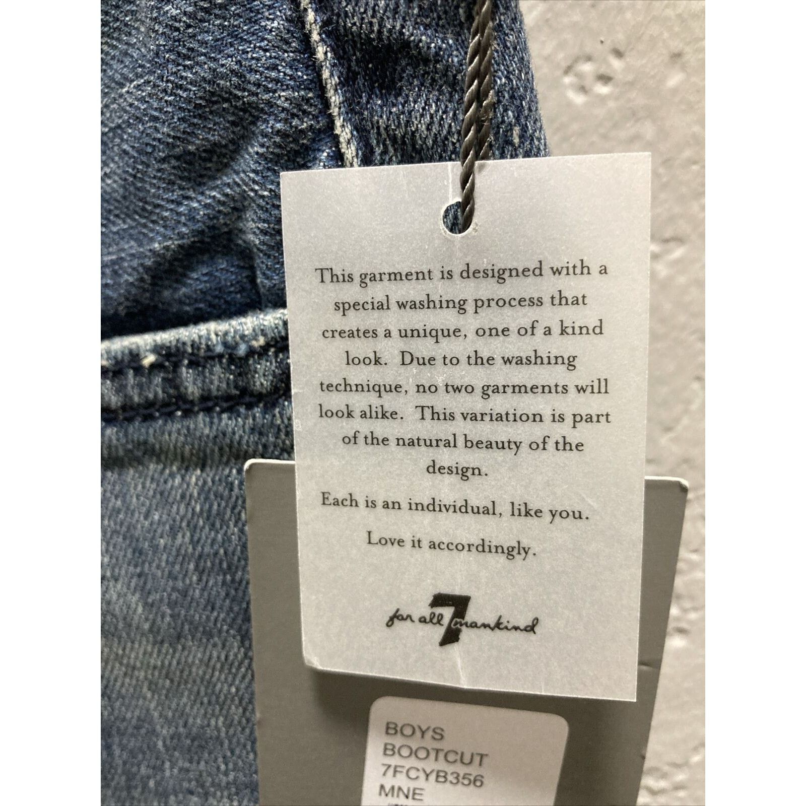 7 For All Mankind 7 For All Mankind Boys Denim Jeans Size 12 Boys Bootcut Size US 26 / EU 42 - 3 Thumbnail