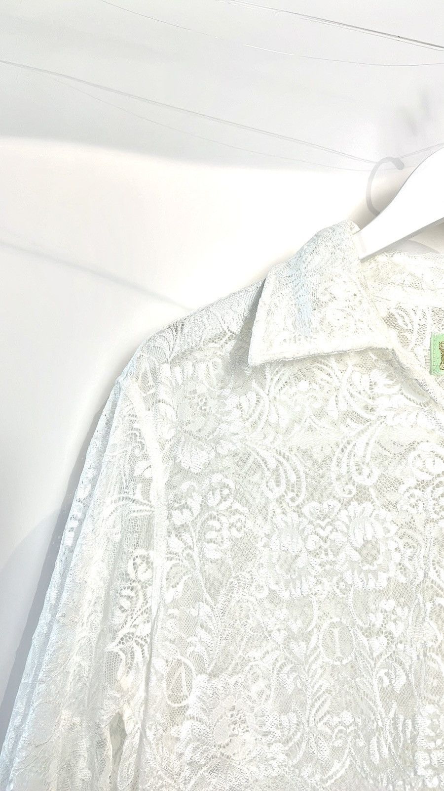 Aries Aries PF/23 White Lace Hawaiian Shirt Size US M / EU 48-50 / 2 - 3 Thumbnail