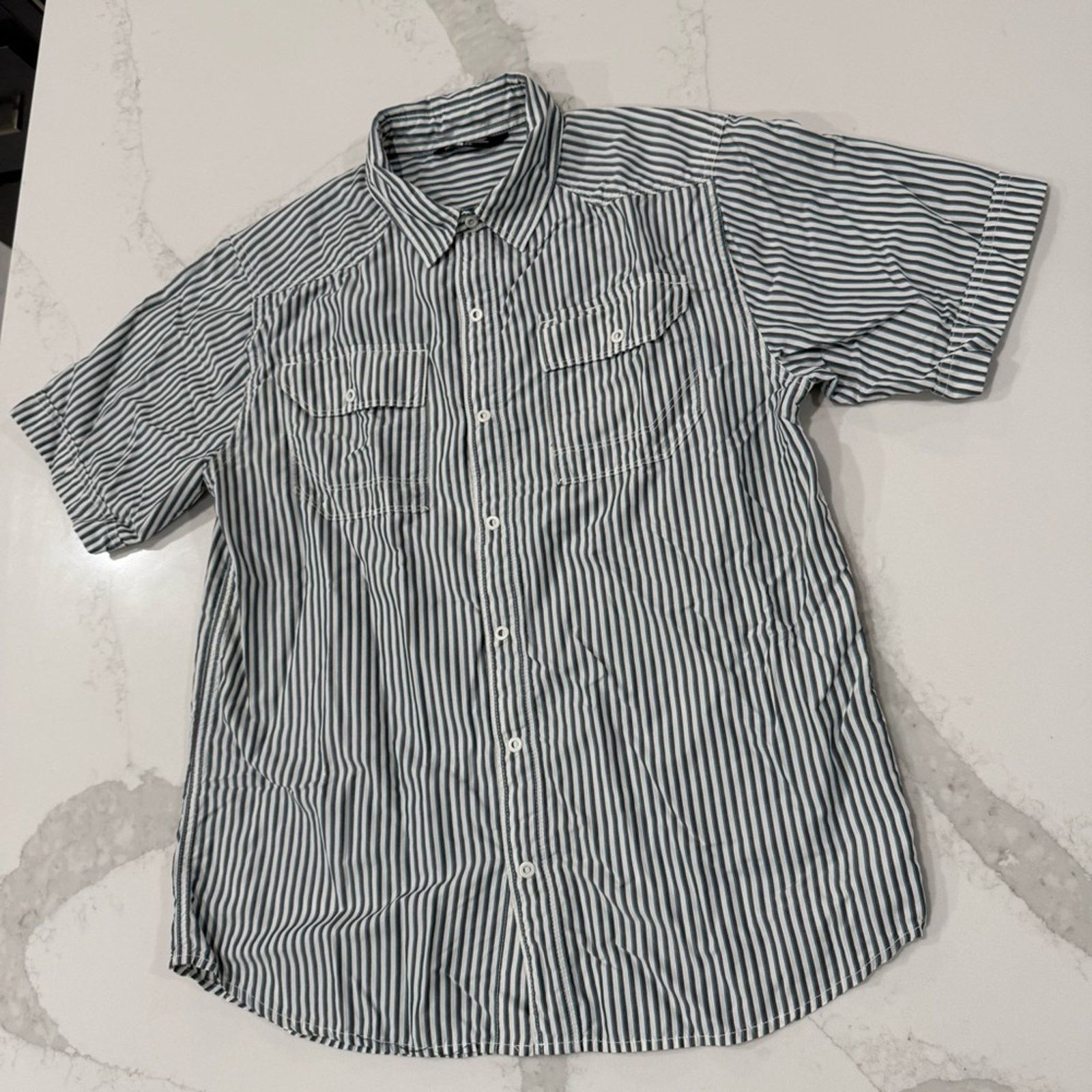 The North Face The North Face Striped Short Sleeve Snap Button Down Mens M Size US M / EU 48-50 / 2 - 2 Thumbnail
