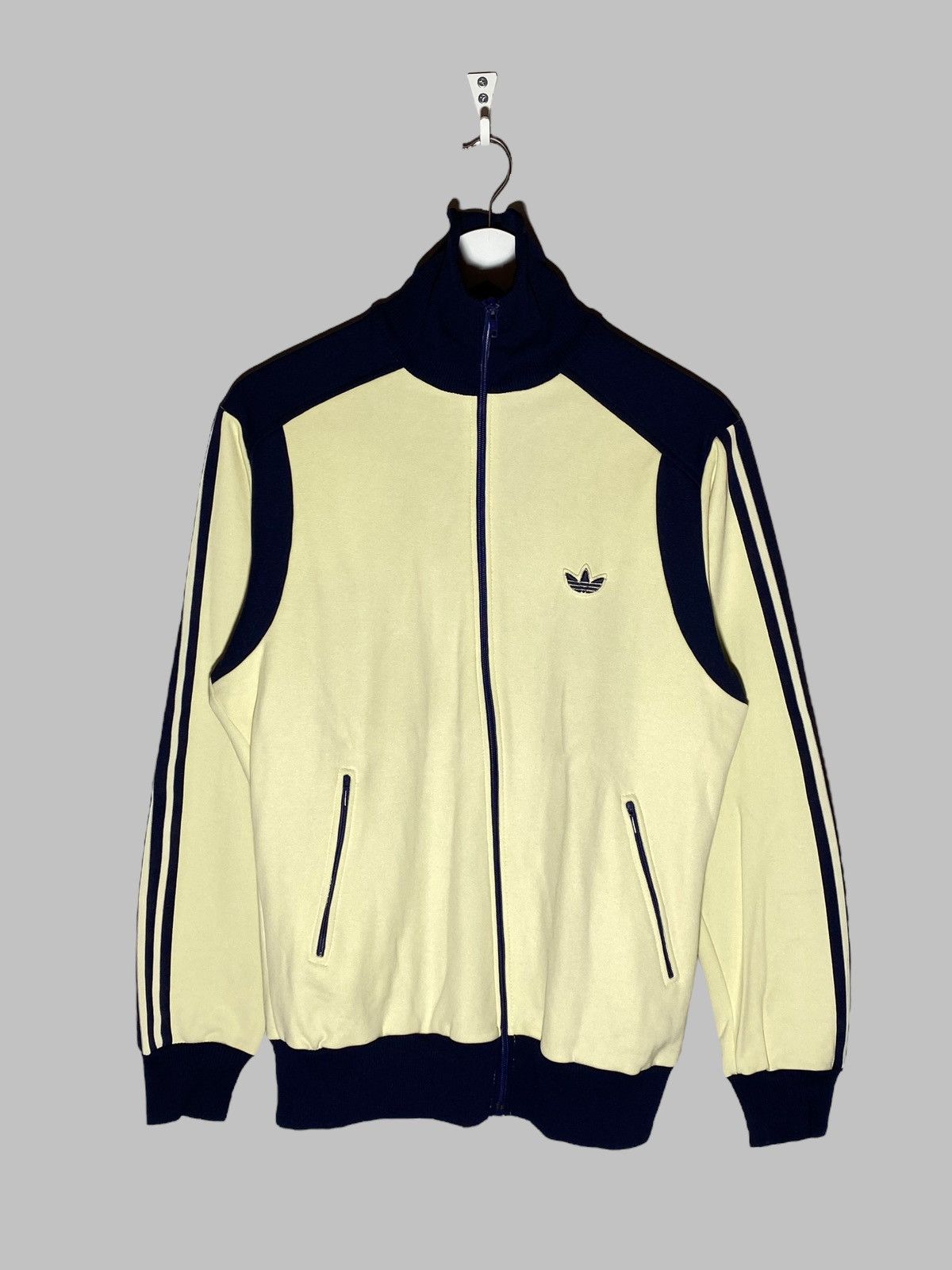 Vintage Vintage 80s Adidas Tracksuit Jacket With Overall Rare Suit Size US L / EU 52-54 / 3 - 3 Thumbnail