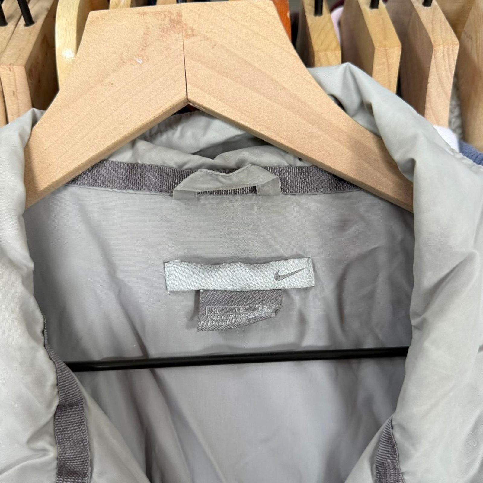 Nike Vintage Y2K Nike Track Jacket Distressed Grey Size US XL / EU 56 / 4 - 6 Thumbnail