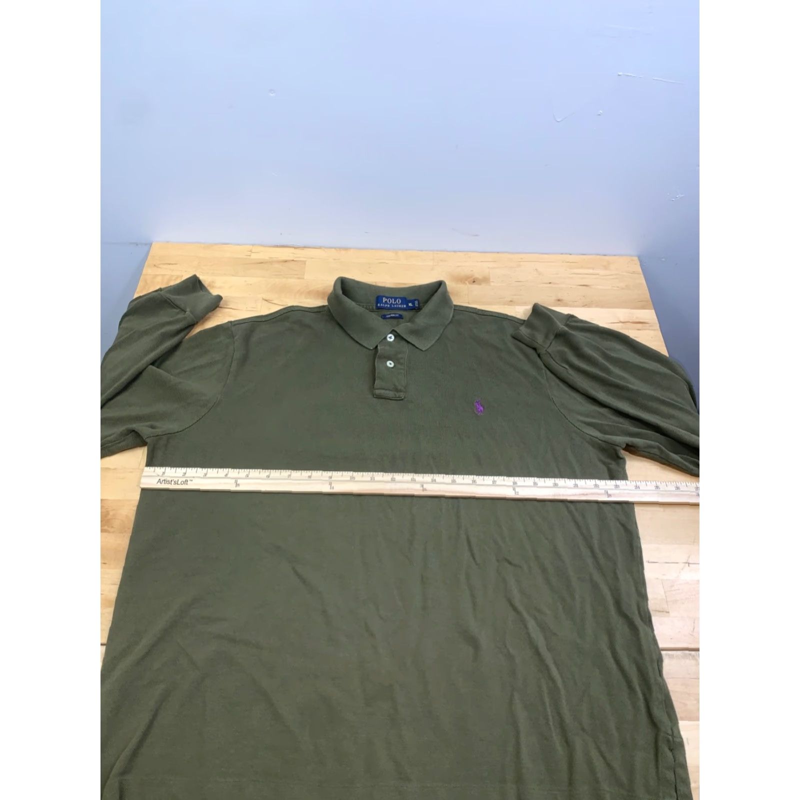 Polo Ralph Lauren Polo Ralph Lauren Shirt Men XL Green Long Sleeve Collared Button-Up Preppy Classic Casual]] Size US XL / EU 56 / 4 - 5 Thumbnail