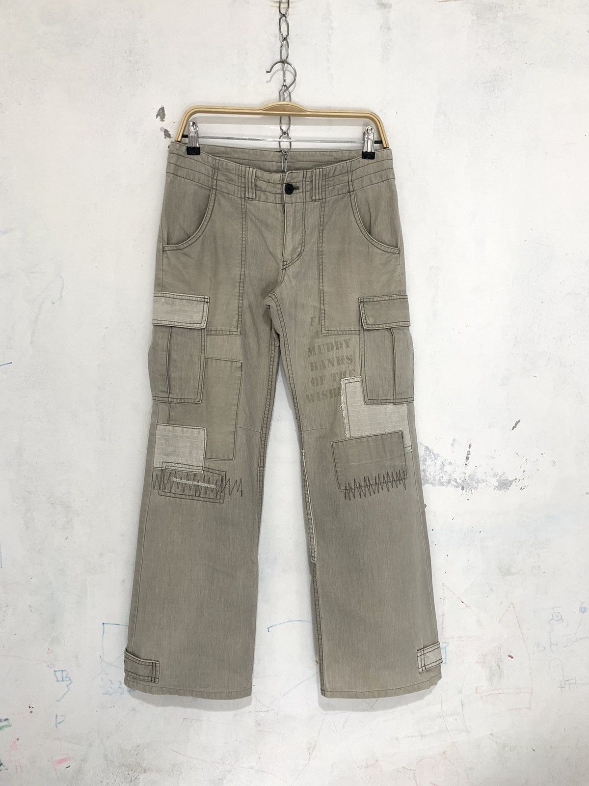 If Six Was Nine 291295 homme patchwork cargo pants Size US 31 - 1 Thumbnail