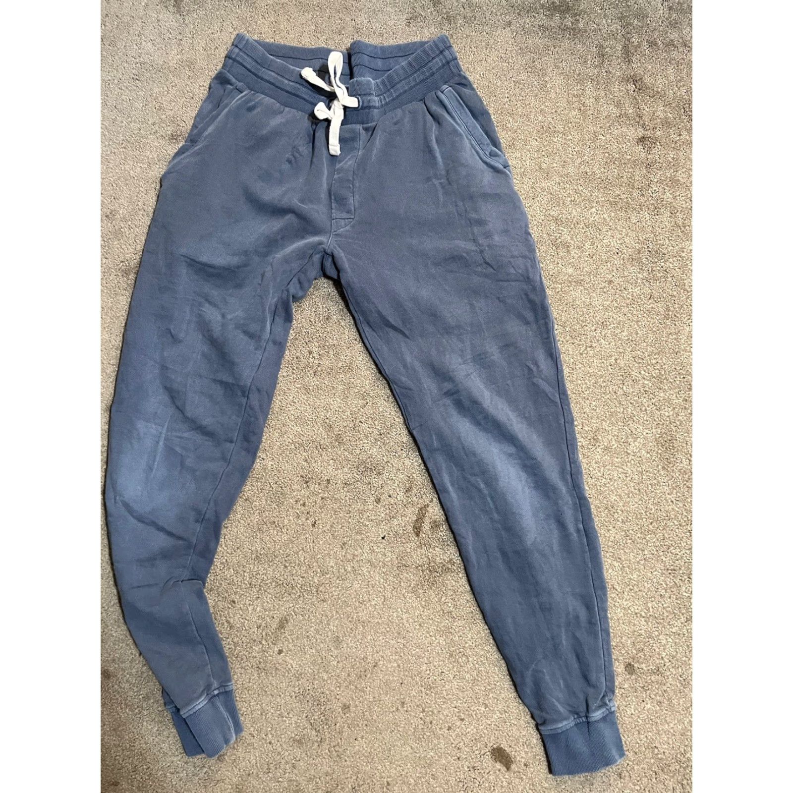 Vineyard Vines Vineyard Vines Sweatpants Mens XS Blue Drawstring Cotton Polyester Jogger Pants Lounge Soft Pockets Logo 31 in Inseam Size US 27 - 3 Thumbnail