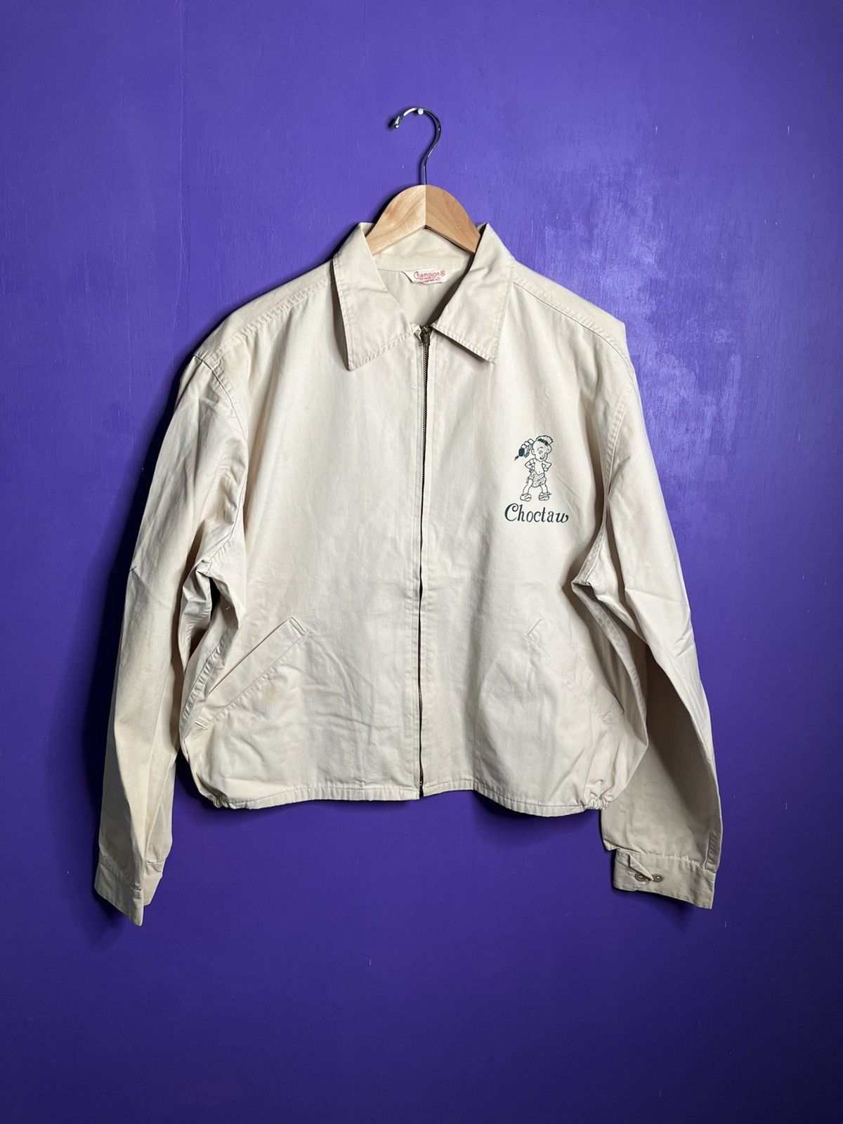 Champion × Vintage Vintage 50s Champion Choctaw Mississippi college jacket Size US XL / EU 56 / 4 - 1 Thumbnail