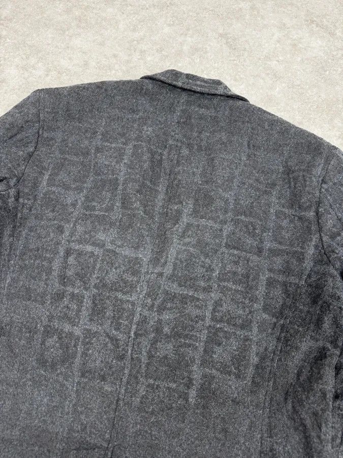 Issey Miyake Issey Miyake Men Grey Wool Mozaic Blazer Jacket Size 42R - 6 Thumbnail