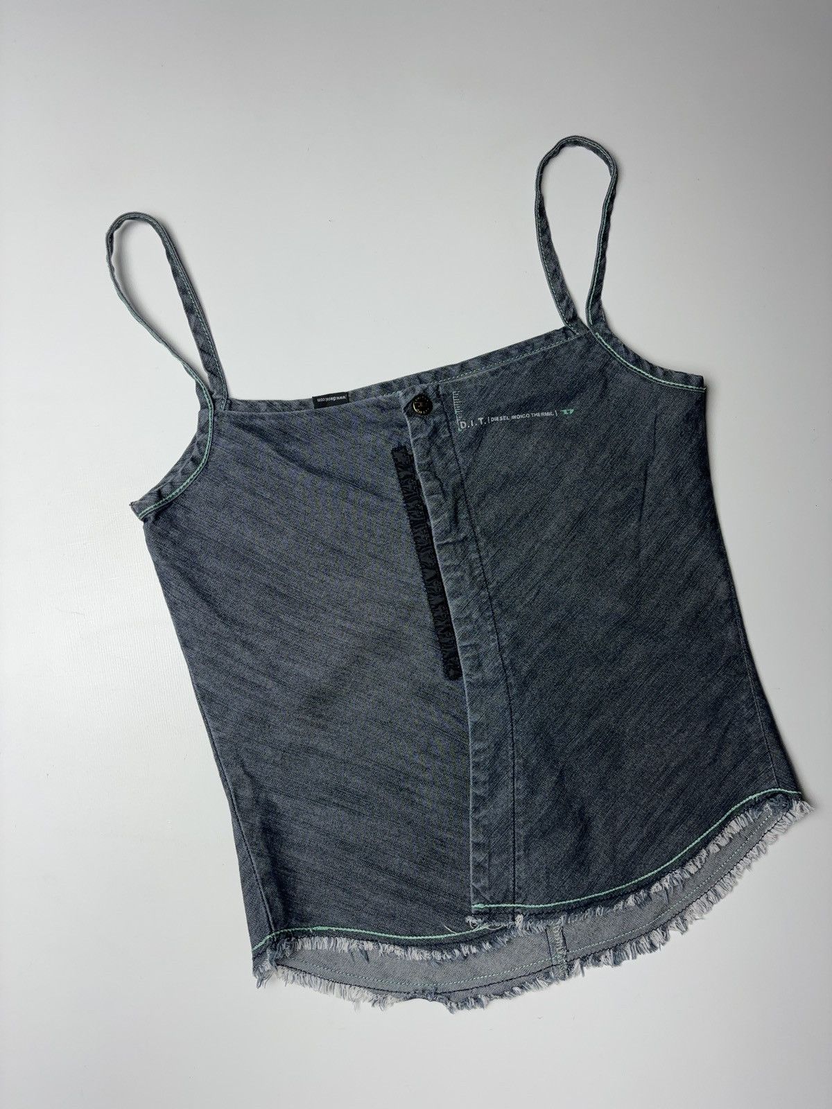 Diesel × Vintage DIESEL VINTAGE DENIM CORSET TANK TOP Size M / US 6-8 / IT 42-44 - 5 Thumbnail