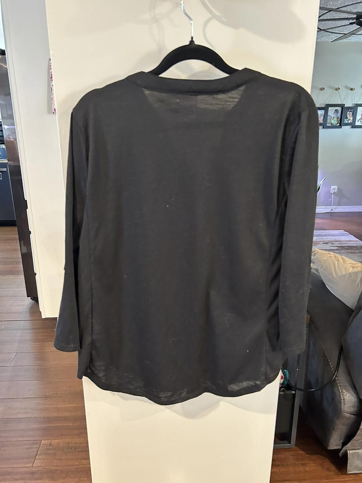Other No Boundaries Black Long Sleeve Button-Up Shirt Size L Size L / US 10 / IT 46 - 4 Thumbnail